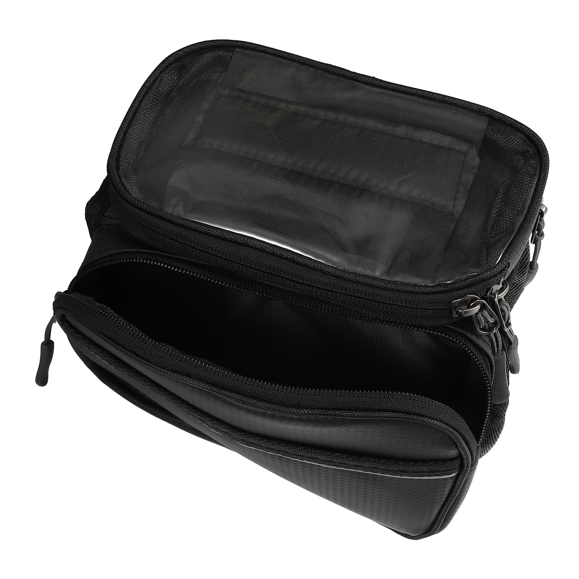 Unique Bargains Bike Front Frame Bag with Touch Screen Phone Holder Black