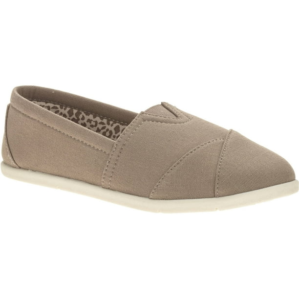 Faded Glory - Faded Glory Womens' Basic Aline Canvas Slip-on - Walmart ...