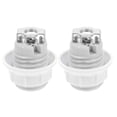 thumbnail image 2 of White light bulb socket parts replacement lamp holder 2 pieces replacement lamp holder, 2 of 5