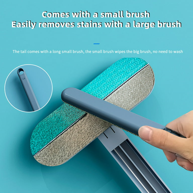  Magic Window Screen Cleaner Brush 4 in 1 with Handle, Also  Suitable for Window Washer Squeegee Kit, Window Track Or Seal Cleaning Tools  : Health & Household