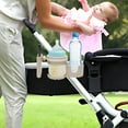 thumbnail image 4 of 3-in-1 Stroller Cup Holder with Bottle Bracket, Phone Holder & Drink Caddy - Universal Attachment for Prams, Pushchairs & Wheelchairs, Durable & Lightweight Design, 4 of 5