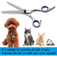 thumbnail image 3 of Dog Thinning Shears,Dog Grooming Thinning Blending Scissor with Safety Round Tips, Heavy Duty Titanium Stainless Steel, Professional Dogs Cats Pets Grooming Shears, 3 of 6