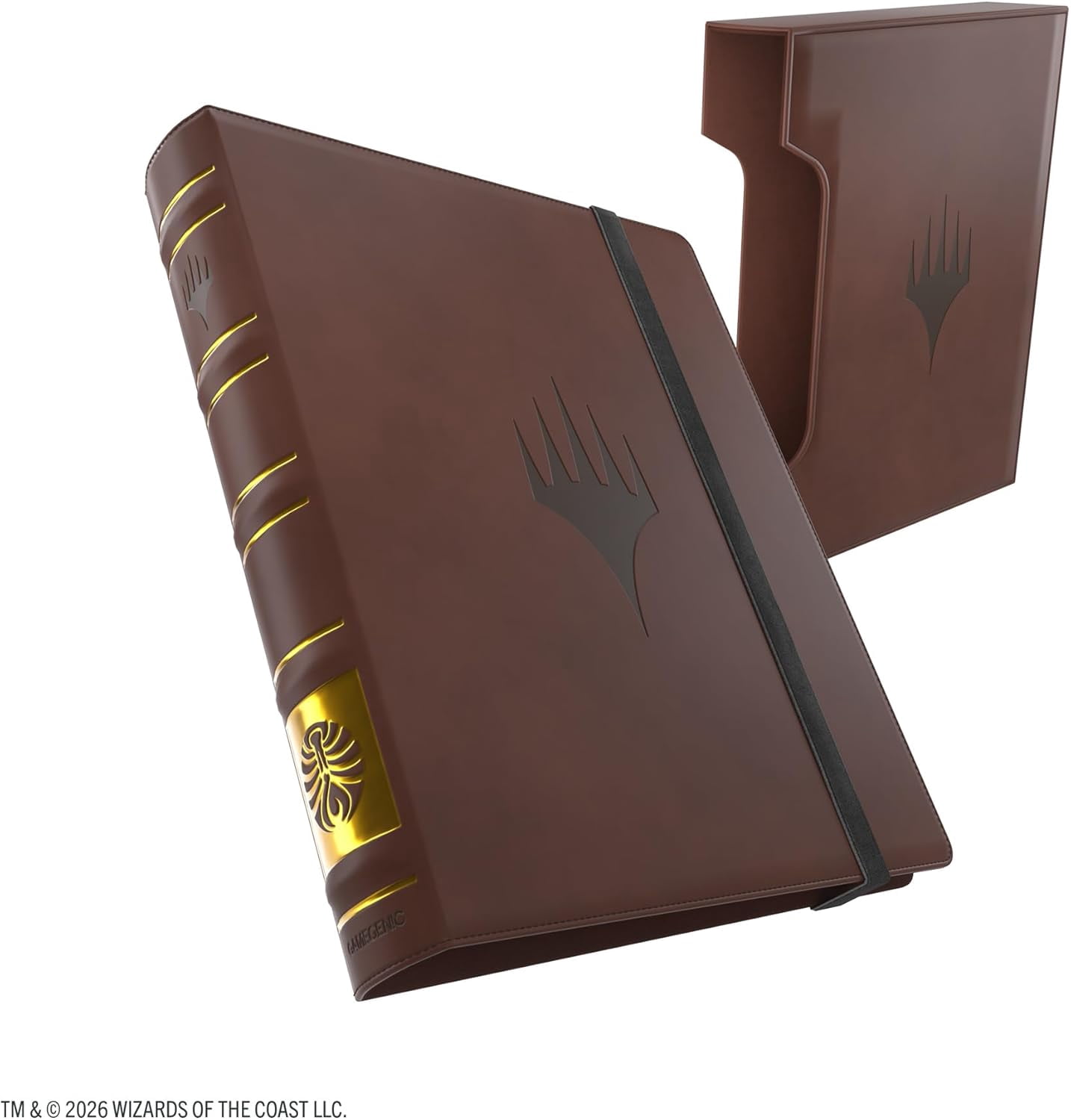 Gamegenic Magic: The Gathering Secrets of Strixhaven Cards Almanac 18-Pocket Premium SLIPCASE Album - Holds 360 Double-Sleeved Cards, Elegant Book-Style MTG Binder with Gold Foil College Spine
