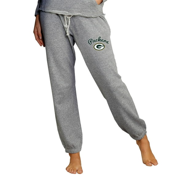 Women's Concepts Sport Gray Green Bay Packers Mainstream Knit Jogger Pants