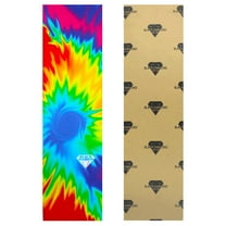 Black Diamond Grip Skateboard Graphic Griptape Sheet Tie Dye 9" x 33" Grip Tape