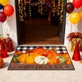 thumbnail image 4 of JMYHOAM Pumpkin Printed Floor Mat-Thanksgiving Pumpkin Maple Leaf Background Carpet-Non and Washable-Kitchen- Restaurant Floor- Laund, 4 of 5