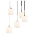 thumbnail image 2 of Woodbridge Lighting Chelsea 5-Light Glass Cluster Pendant in Satin Nickel, 2 of 4