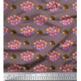thumbnail image 1 of Soimoi Georgette Viscose Fabric Balloon & Hedgehog Kids Decor Fabric Printed Yard 42 Inch Wide, 1 of 3
