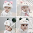 thumbnail image 5 of Baby Unisex Velvet Hat Thickened Warmth And Windproof Earmuffs Cartoon Hat, 5 of 5