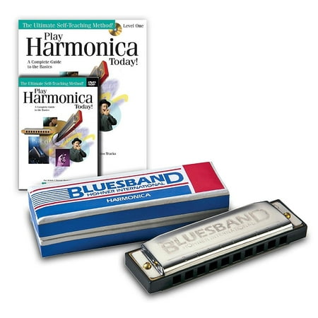 Hohner Blues Band 1501 C Harmonica and Play Harmonica Today! Pack Kit
