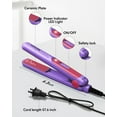 Wavytalk Mini Portable Flat Iron, 0.7 Inch Dual Voltage Flat Iron