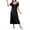 Black, variant on Ekouaer Women's Satin Nightgown with Lace Trim V-Neck Silk Sleep Dress Long Nightshirts with Bow Tie