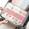 thumbnail image 4 of Portable Fabric Clothes Hanger - Foldable Travel Clothes Drying Clip for Socks, Hats & Wardrobe Storage, Solid Color Design for Business Trips & Home Use, 4 of 5