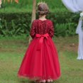thumbnail image 3 of Girl Long Gown Dress Sparkle Sequins Kids Wedding Bridesmaid Pageant Party Formal Long Gown Princess Tulle Flower Girl Dresses 4-12 Years, 3 of 10