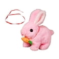 thumbnail image 3 of Juguete interactivo de conejo electrónico, decoración de la habitación para niños, lindo juguete decorativo, juguete de peluche para niños regalos de Rosa, 3 of 8
