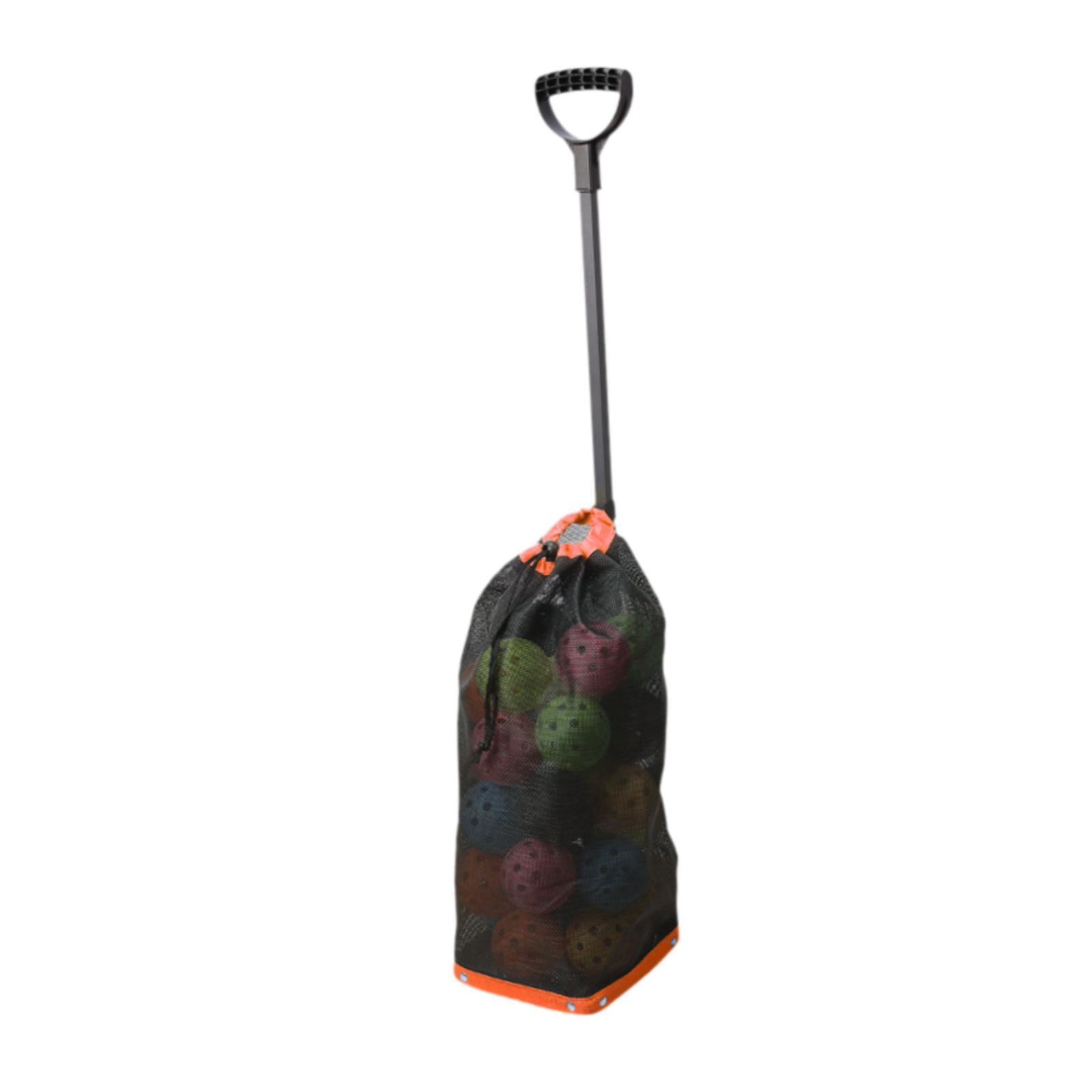 harayaa Pickleball Ball Retriever Gatherer Portable Storage Container Balls Pick up Tool Orange