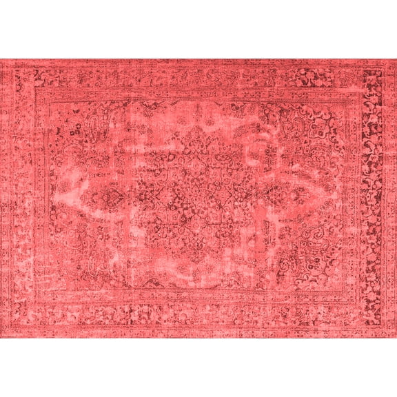 Ahgly Company Indoor Rectangle Persian Red Bohemian Area Rugs, 5' x 7'
