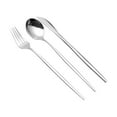 thumbnail image 1 of TIMIFIS Knife, Fork, Spoon Set Straw Tableware Set Stainless Steel Spoon Fork Chopsticks Straw Student Travel Portable Set Gift Tableware Utensil Storage, 1 of 2