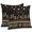 Black, variant on Orange Teal Botanical Outdoor Pillow Covers, Waterproof Decorative Throw Pillowcases Set of 2, Boho Ethnic Geometric Black Couch Cushion Cases with Zipper for Outside Patio Garden Sofa 20"x20"