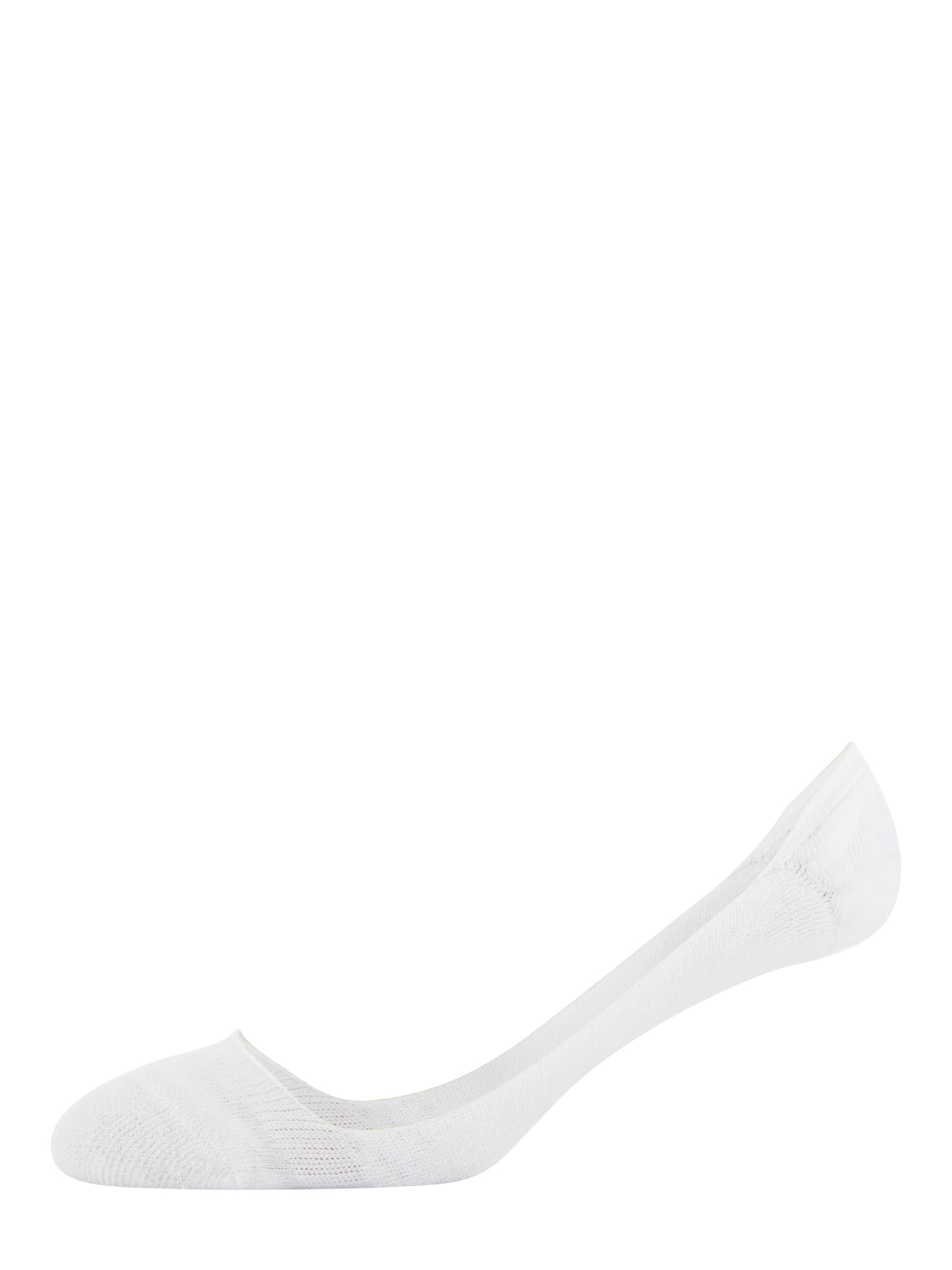 Peds Women's Cushion Heel and Toe Low Cut Liner Socks, Shoe Sizes 5-10 and 8-12, 6 Pairs