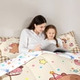 thumbnail image 4 of Erosebridal Cartoon Capybara Dessert Queen Comforter Set 3pcs For Child Boys Girls,Kids Happy Birthday Bedding Comforter Set,Luxury Bedroom Decor, 4 of 7