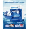 thumbnail image 3 of KFFKFF Commercial Ice Shaver Crusher, 286lbs Per Hour Electric Snow Cone Maker with 2L Ice Cube Box, 250W 1500RPM Tabletop Shaved Ice Machine, 3 of 9