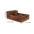 thumbnail image 2 of Greenadscape Keepsake Box Minimalist Design Wooden Crate For Office Use Brown 1Set, 2 of 6
