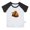 Short Black Raglan T-shirt #D, variant on Nature Pattern Acorn T shirt For Baby, Newborn Babies T-shirts, Infant Tops, 0-24M Kids Graphic Tees Clothing (Short Pink Raglan T-shirt, 0-6 Months)