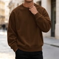 thumbnail image 6 of Thousandth Men's Corduroy Crew Neck Sweatshirt Casual Raglan Long Sleeve Pullover Soft Loose Fit Outerwear for Autumn Winter, 6 of 8