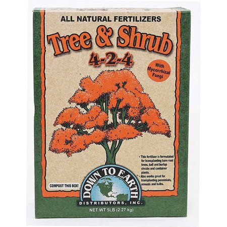 07829 4-2-4 5Lb Tree & Shrub Mix, Down To Earth Dist. Inc., EACH, EA, 4-2-4. (Best Shrubs For Hedges)