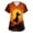 Orange, variant on Halloween Scrub Tops for Women Plus Size Pumpkin Witch Ghost Print V Neck Scrubs Trendy Loose Holiday Nurse Uniform Shirts with Pockets Black XL