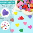 thumbnail image 3 of 1 Box 300Pcs Heart Felt Shapes Felt Hearts Bulk Decors Woven Pre Cut Flat Cute Colorful Love Embellishments Thin Fabric Needle Felting for DIY Crafts Supplies Sewing Decoration Handicrafts DIY, 3 of 7