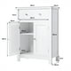 thumbnail image 3 of Costway Armario del Baño con Cajón Amplio 2 Puertas y 1 Repisa Regulable en 3 Alturas para Baño Salón Oficina Blanco 60 x 30 x 80 cm, 3 of 8