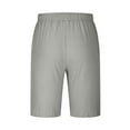 thumbnail image 4 of Otaozi Linen Pants Men Tall Mens Light Grey Linen Slim Fit Pants Shorts Men Casual Cotton Mens Shorts With Zipper Pockets 5 Inch Mens Tall Sweatpants With Zipper Pockets Flash Deals, 4 of 5