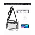 thumbnail image 2 of Gustave Stadium Approved Clear Crossbody Bag for Women Men, PVC Transparent Purse Small Shoulder Handbag for Concerts Sports Events Festival, 2 of 6