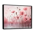 thumbnail image 2 of Designart "Pink Dawn's Blush Poppies Awaken" Floral Framed Wall Art - Traditional Pink Poppies Entryway Framed Wall Art Print, 2 of 6