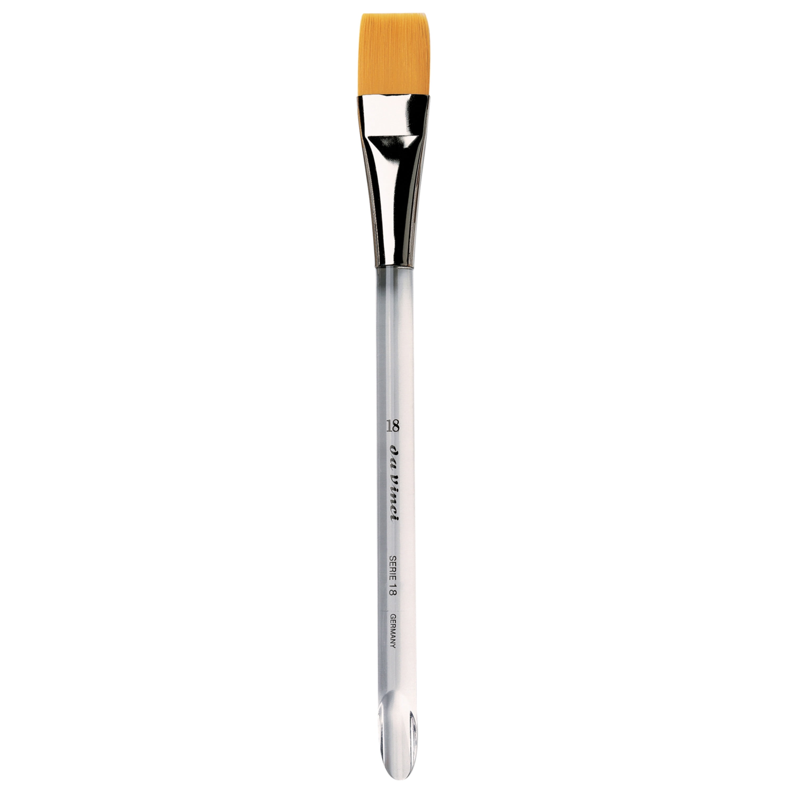 da Vinci Brush NOVA Synthetic Watercolor Brush, PlexiHandle, Flat, 18