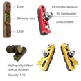 thumbnail image 4 of Advancent 1 par de piezas de bicicleta de componente de ruedas de pastillas de freno para reemplazar dorado/negro Type2 NO2 Advancent OD020648-09, 4 of 6
