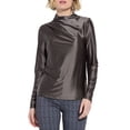 thumbnail image 3 of Lysse Shalom Satin Jersey Funnel Neck Top 3375, 3 of 4