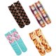 thumbnail image 1 of 4 pares de calcetines de vestir divertidos para hombre - Calcetines de algodón con diseño divertido y novedoso, 1 of 5
