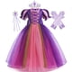 thumbnail image 1 of Vestido de Rapunzel para niña, disfraz de princesa para Halloween, regalo de fiesta de cumpleaños, lentejuelas moradas, malla enredada, ropa 2-10 Fivean unisex, 1 of 2