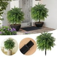 thumbnail image 3 of Artificial Cat Tail - 21" UV Resistant Outdoor Shrubs with Ground Spike - Realistic Bushes for Porch & Garden Decor, 3 of 9