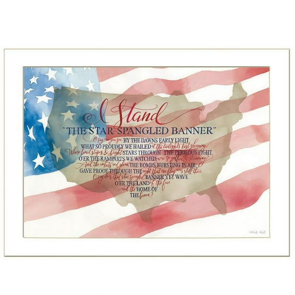 I Stand by Cindy Jacobs Printed Framed Wall Art Wood Multi-Color