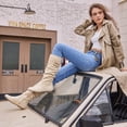 thumbnail image 2 of Ecetana Women's Slouchy Knee-High Boots with Flat Heel and Side Zipper, 2 of 7