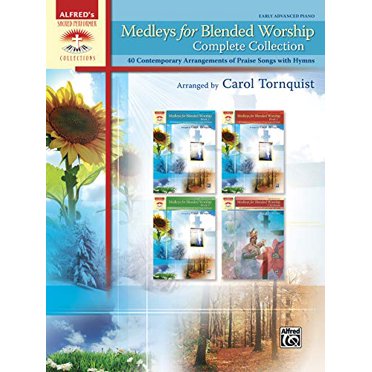Medleys pour Culte Mélangé, Collection Complète: 40 Arrangements Contemporains de Chansons de Louange avec Hymnes, Livre Relié au Peigne (Collections d'Exécuteurs Sacrés)
