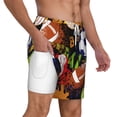 thumbnail image 3 of Goofa Balls Printed Men's Swim Trunks Board Shorts Quick Dry Mens Swimming Trunks with Compression Liner,Breathable Fit Hawaii Beach Shorts-Large, 3 of 9