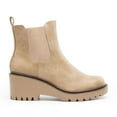 thumbnail image 2 of BURUDANI Women’s Round-Toe Wedge Chelsea Ankle Boots Low Wedge Heel Platform Booties, 2 of 4