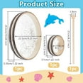 thumbnail image 2 of 2Pcs Ocean Sound Drum with 1Pc Drumstick 10/4 Inch Wave Bead Hand Drum Sound Drum Percussion Wave Drum Sea Sound Drum with Hardwood Shell Musical Instrument Percussion for Home Supplies DIYDIY, 2 of 5