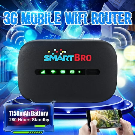 3G Wireless Router Hotspot Portable WIfi Modem LCD Display 802.11 b/g/n Wifi Support 10 Devices User for Car Mobile Camping Travel Meeting (Best Car Wifi Device)
