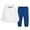 Blue-02, variant on Ugoldhm Kids Fall Active Outfit Set Hooded Sweatshirt Elastic Jogger Winter Sportswear Sweatsuit